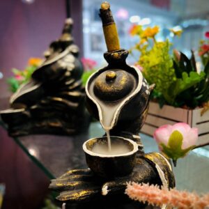 جاعودی آبشاری طرح قوری سایز کوچک به همراه دست